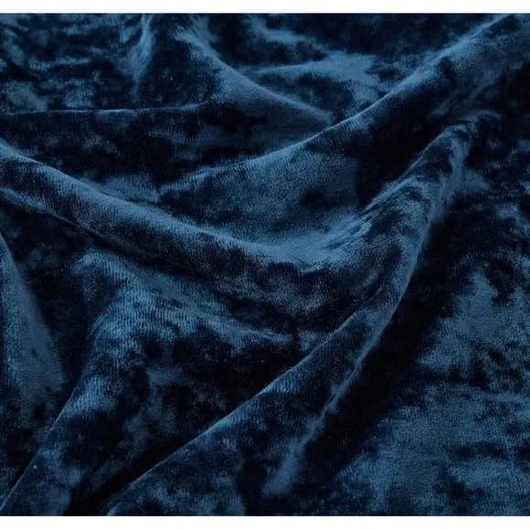 Elegant Blue Velvet Curtain set - Picture 7 of 8